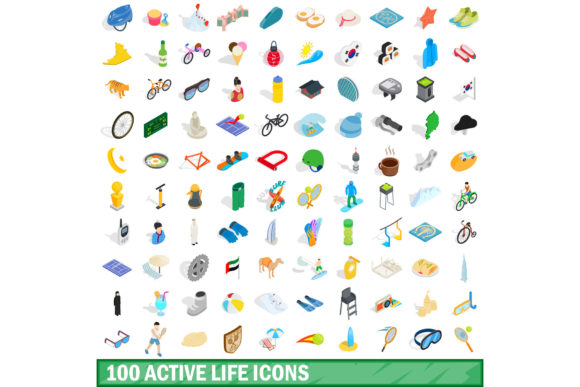 100 Active Life Icons Set: A Practical Visual Language for Movement, Wellness, and Everyday Action