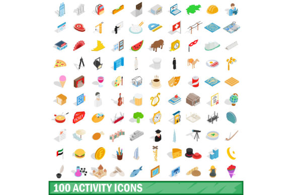 100 Activity Icons Set: A Practical Resource for Visual Communication