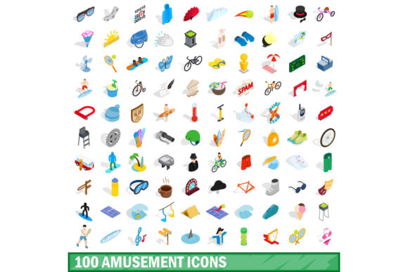 100 Amusement Icons Set: A Complete Visual Toolkit for Fun-Filled Projects
