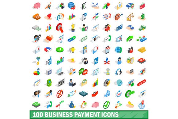 100 Business Payment Icons Set: Visual Design Toolkit