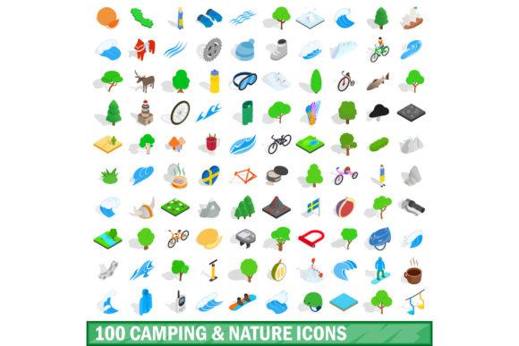 100 Camping Nature Icons Set: A Practical Guide to Choosing and Using Outdoor Iconography