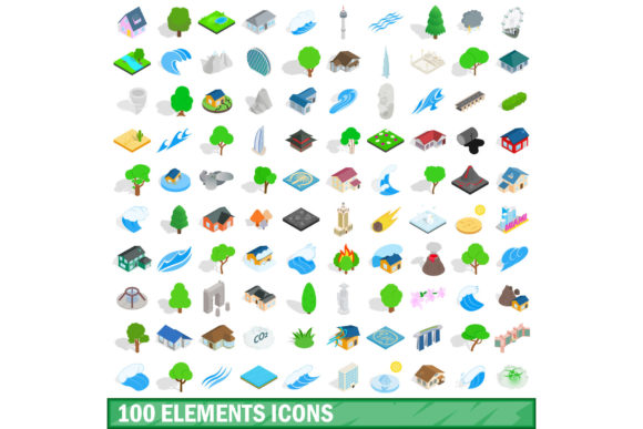 100 Elements Icons Set: A Versatile Visual Toolkit
