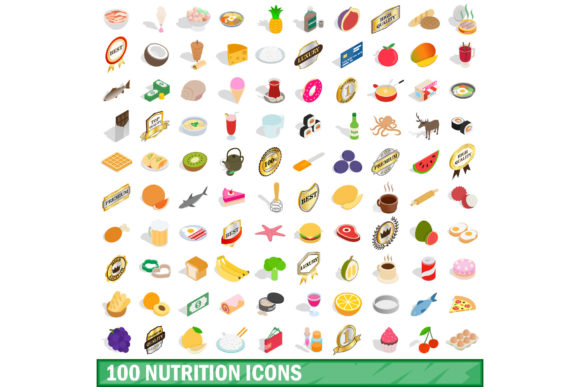 100 Nutrition Icons Set: Visual Storytelling for Modern Brands