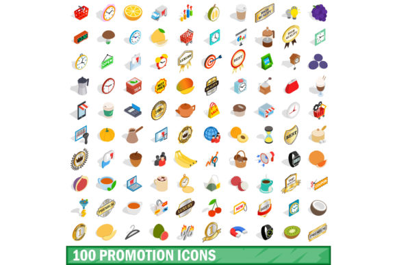 100 Promotion Icons Set: A Versatile Collection for Marketing and Content Design