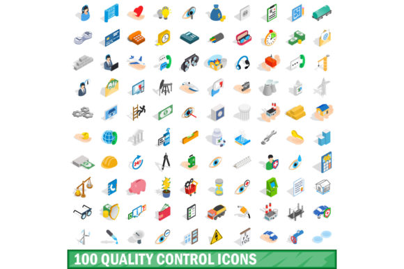 100 Quality Control Icons Set, Isometric: A Comprehensive Visual Toolkit for Modern Quality Assurance