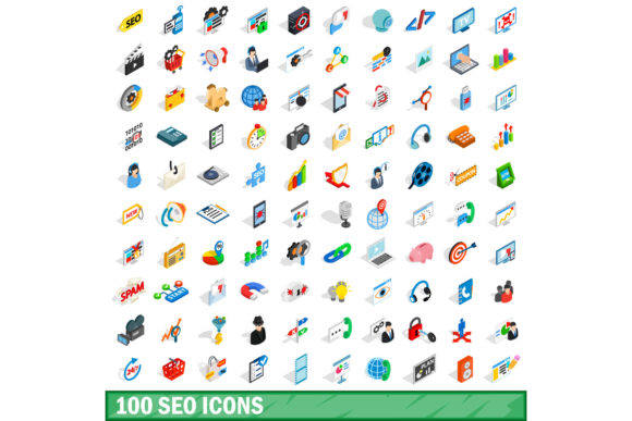 100 SEO Icons Set, Isometric 3D Style: A Practical Guide to Integration and Use