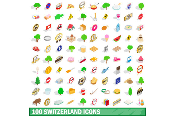 100 Switzerland Icons Set: A Designer's Toolkit