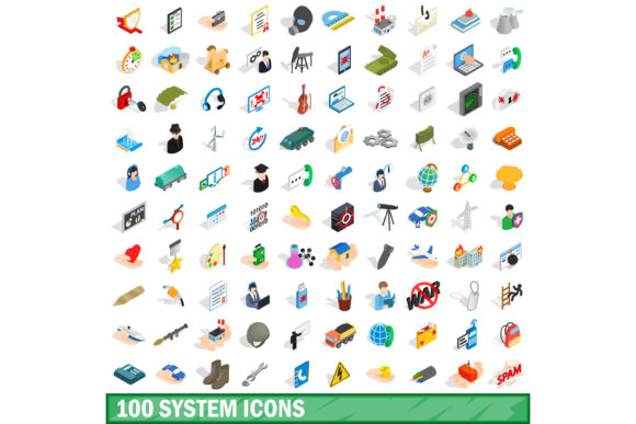 100 System Icons Set, Isometric 3d Style: A Practical Evaluation for Modern Design Projects