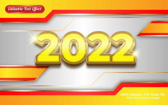 2022 Luxury Gold 3D Editable Text Effect