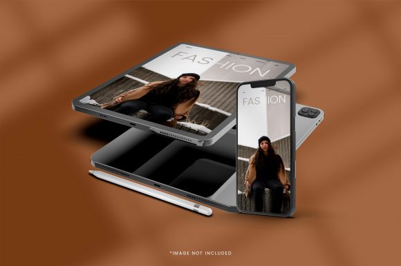 3D iPad Mockup with Background for Realistic Previews
