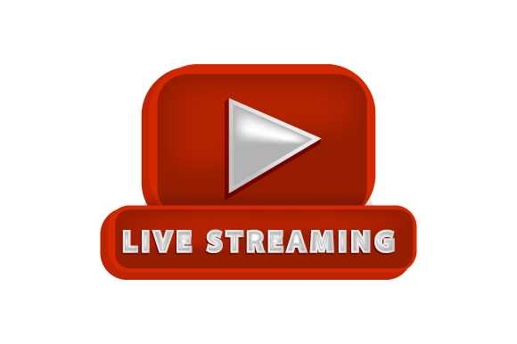 3d Live Streaming Icon Design Isolated