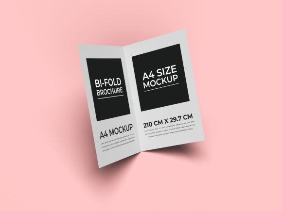 Bi-fold Brochure Design Mockup Template