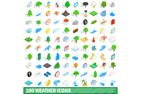 Decoding the Visual Language of Weather: Inside the 100 Weather Icons Set