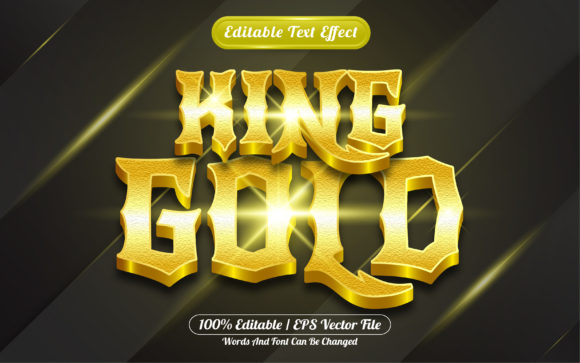 King Gold 3d Editable Text Effect: A Practical Asset for Professional Design Workflows