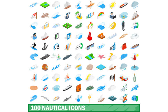Navigating Design with the 100 Nautical Icons Set