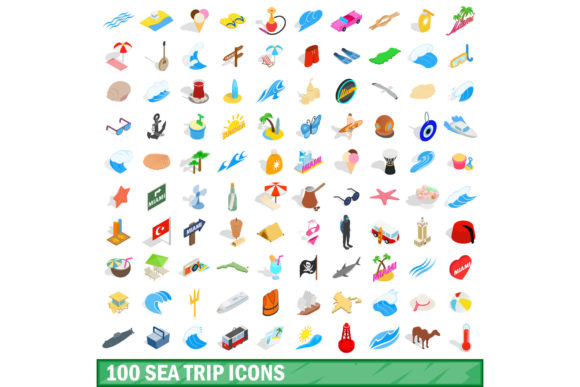 Navigating Design with the 100 Sea Trip Icons Set