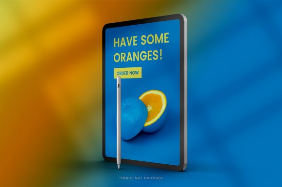 Realistic IPad Mockup with Background