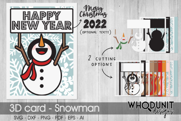 Snowman Layered 3D Card: Holiday Craft Ideas