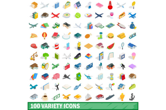 The 100 Variety Icons Set: A Practical Asset for Streamlined Visual Communication
