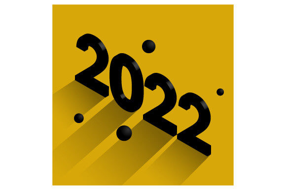 The Quiet Power of the 3D Black 2022 Simple Design Vector