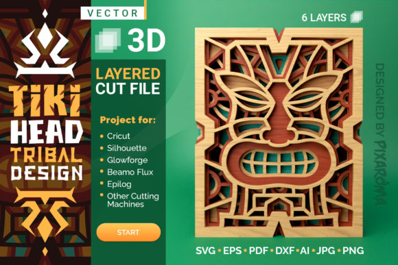 Tiki Head 3D Layered SVG Cut File: A Strategic Tool for Creative Entrepreneurs and Design Practitioners