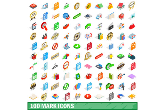 Understanding the 100 Mark Icons Set in Isometric 3D Style: A Complete Guide