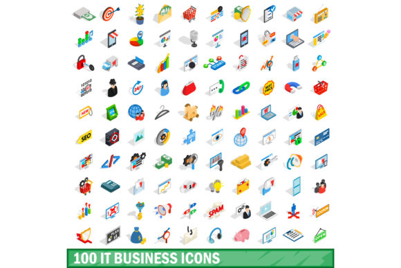 Unlock Your Visual Communication with the 100 IT Business Icons Set