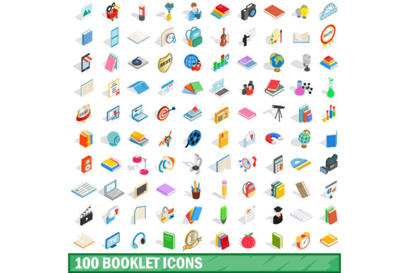 Visual Communication Through the 100 Booklet Icons Set