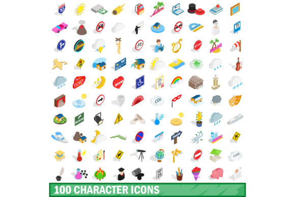 Why a 100 Character Icons Set Is a Design Asset Worth Having