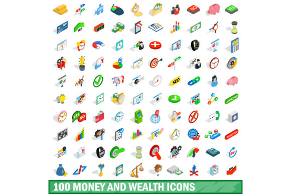 Why the 100 Money Wealth Icons Set in Isometric 3D Is a Game-Changer for Financial Visuals