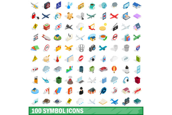 Why the 100 Symbol Icons Set, Isometric 3d Style is a Game-Changer for Modern Design